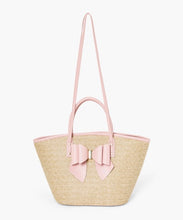 Load image into Gallery viewer, “Keri’s Bow” straw bag
