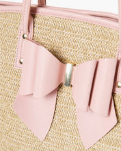 Load image into Gallery viewer, “Keri’s Bow” straw bag
